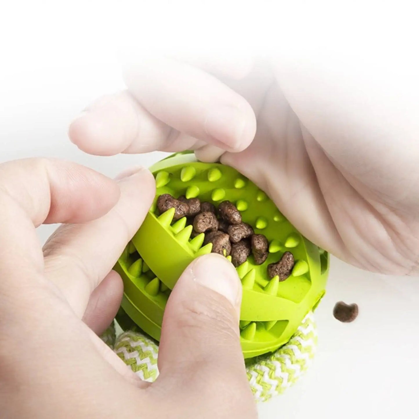 Rope Treat Ball Dog Toy