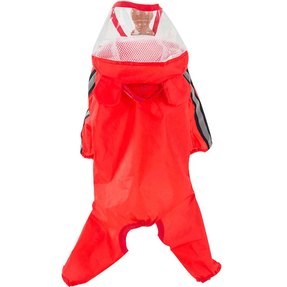 Full Coverage Hooded Rain Suit for Dogs