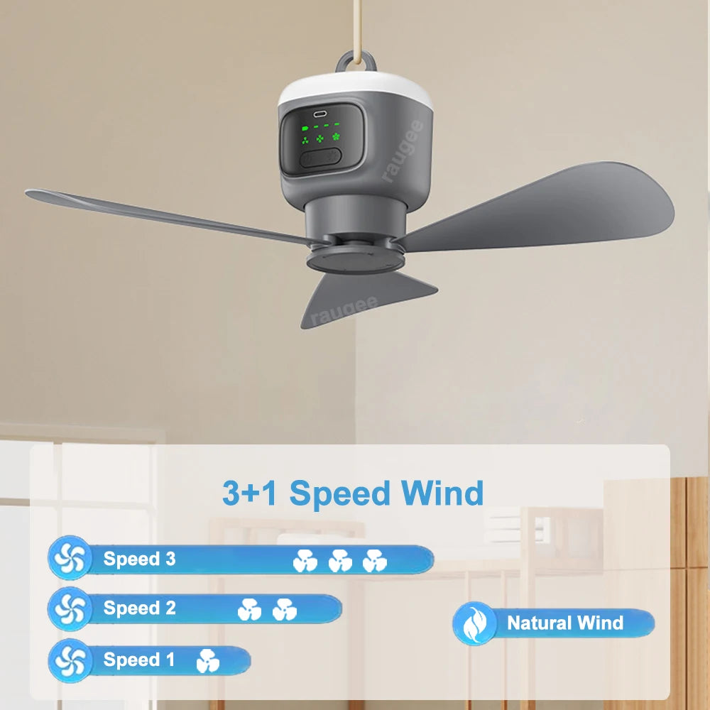 Rechargeable Camping Ceiling Fan