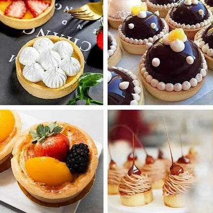 Stainless Steel Perforated Tart Ring Set