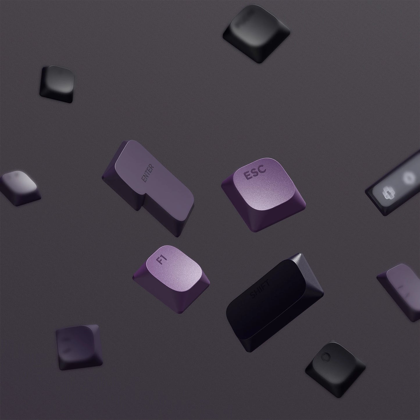 Gradient Purple Low Profile Keycaps
