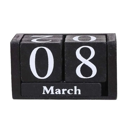 MDF Wooden Perpetual Calendar Block