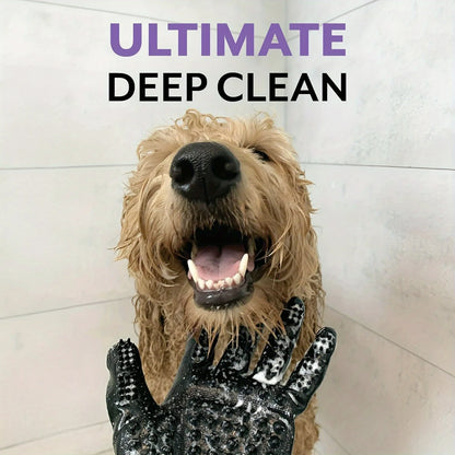 Gentle Pet Grooming Glove for Cats, Dogs & Horses