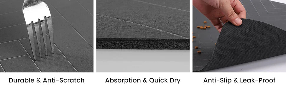 Absorbent Waterproof Food & Water Bowl Placemat