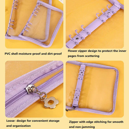 Transparent A5 Ring Binder Organizer