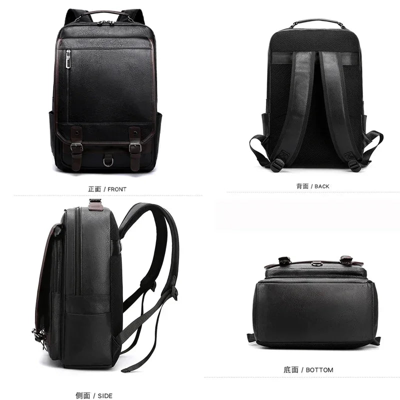 Leather Men's Backpack