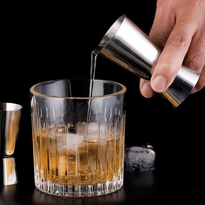 15/30ml or 25/50ml Stainless Steel Cocktail Shaker Measure Cup