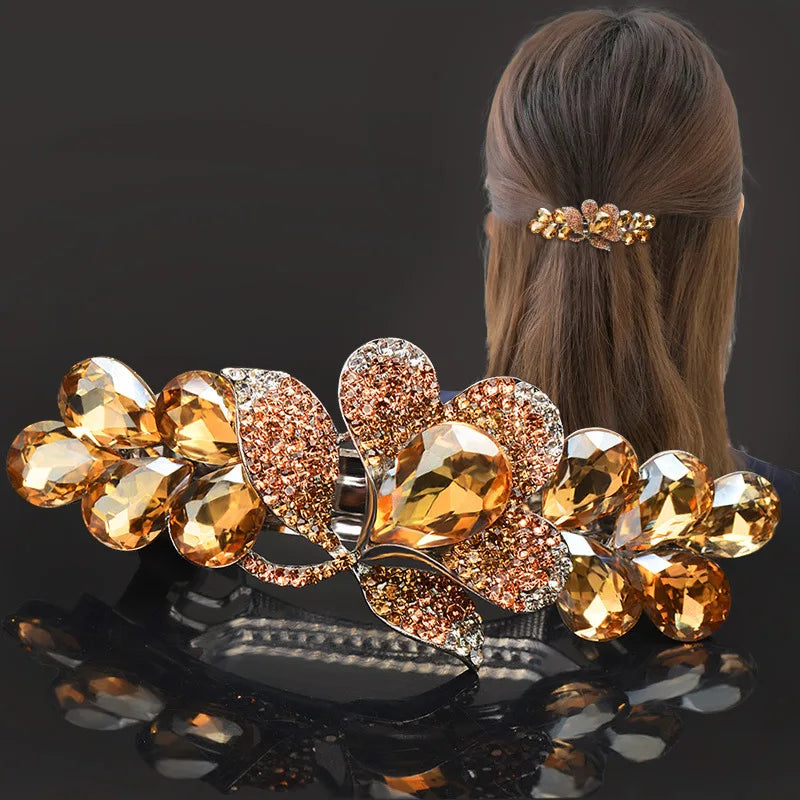Women’s Rhinestone Hair Barrette Clip