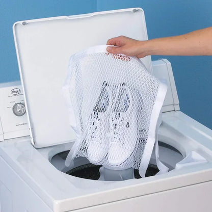 White Mesh Shoe Laundry & Dryer Bag