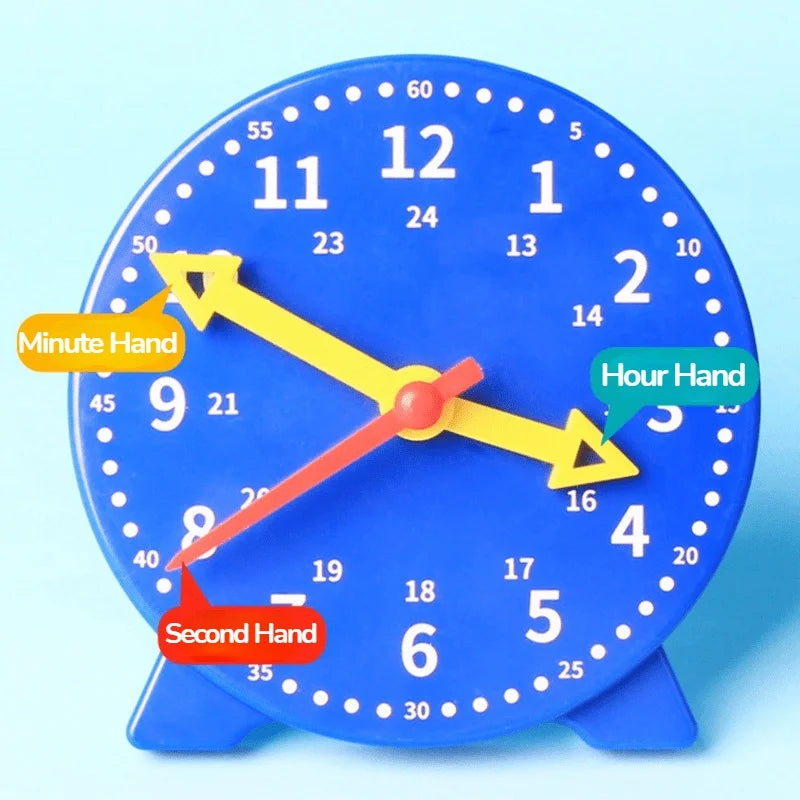 Kids Learning Clock Educational Time Teaching Toy