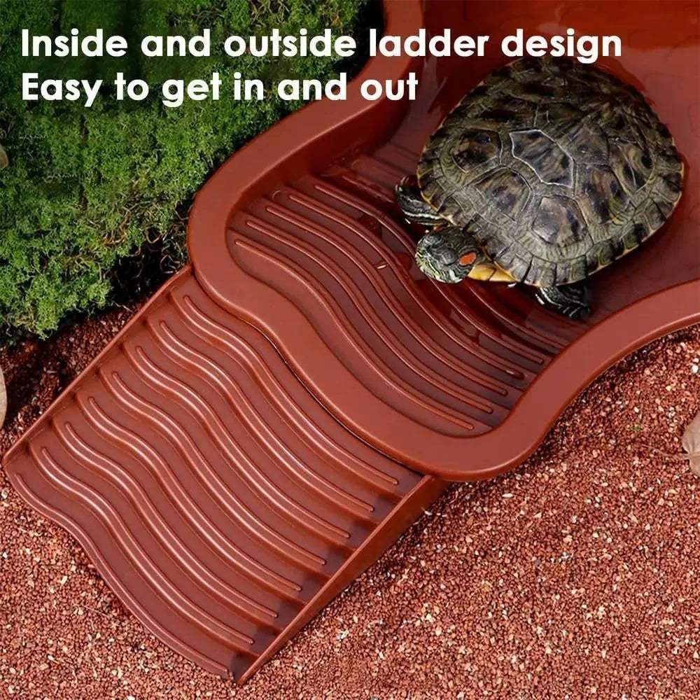 Reptile Bathing Pool with Ramp