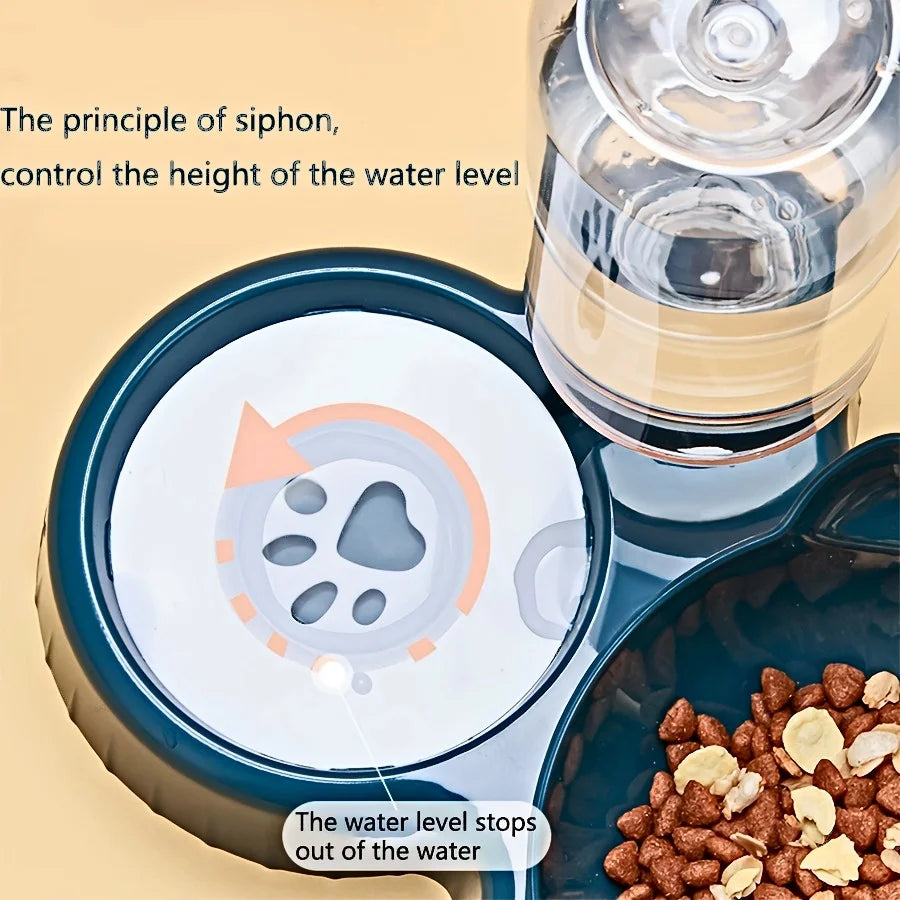 3-in-1 Cat Feeding & Water Station