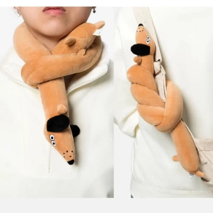 Squeaky Long Dachshund Plush Dog Toy