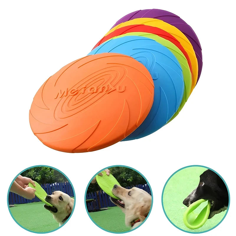 Flexible Silicone Dog Frisbee for Interactive Outdoor Play