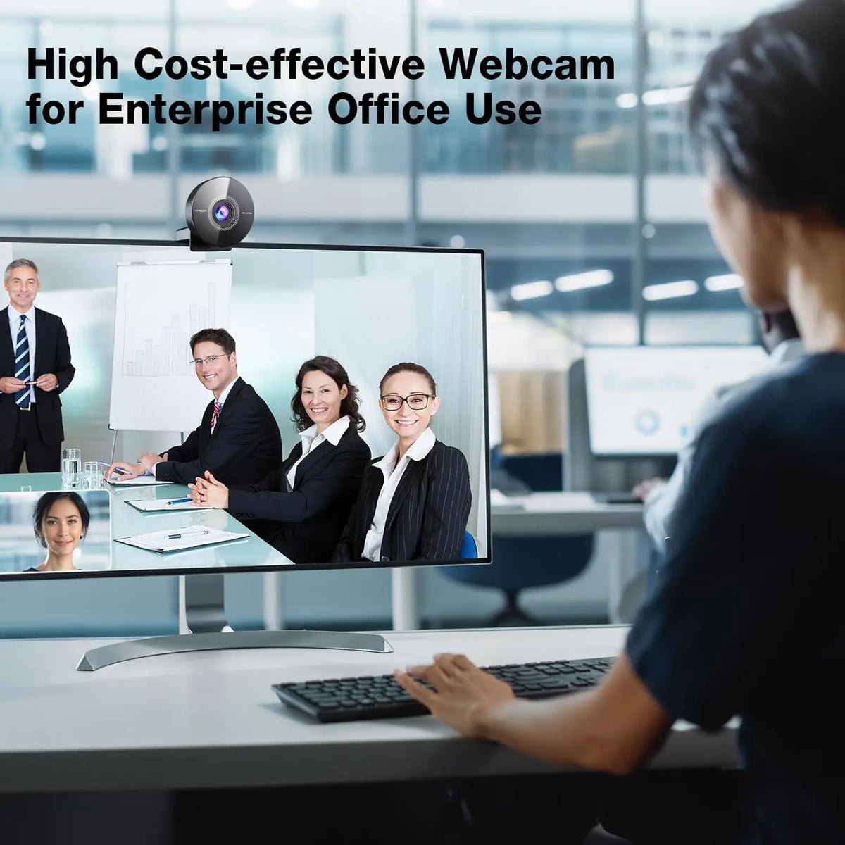 4K UHD Webcam with Microphone for PC
