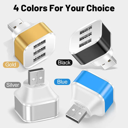 3-Port USB Charging Hub