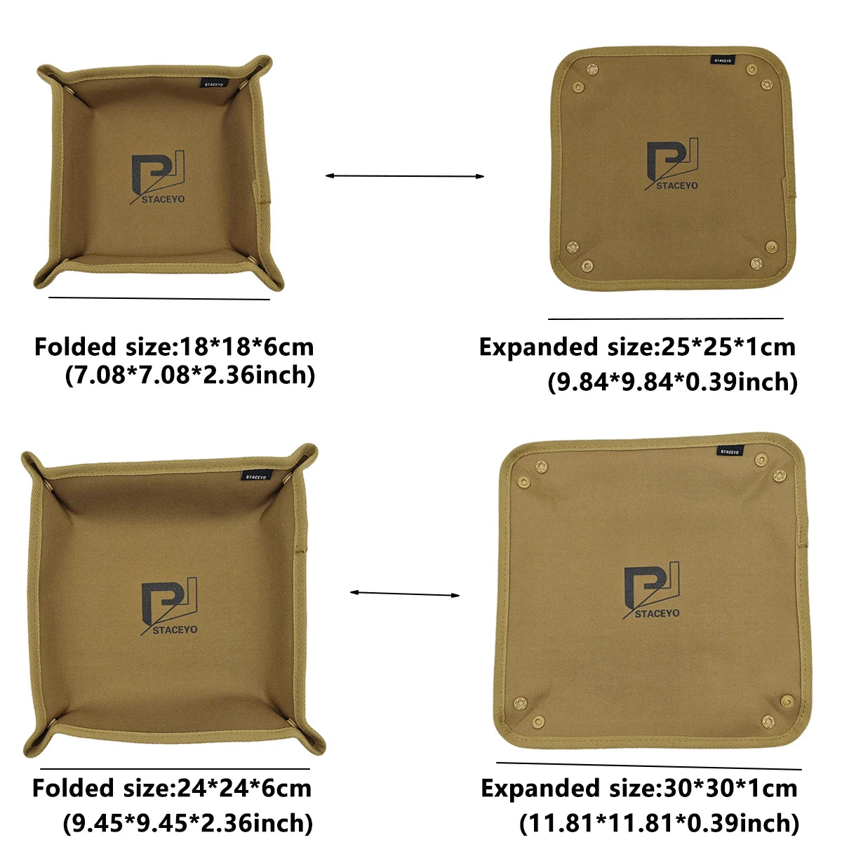 Foldable Oxford Fabric Storage Tray