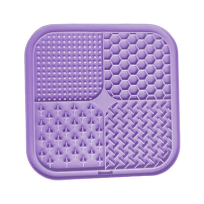 Silicone Pet Licking Mat Slow Feeder with Suction Cups