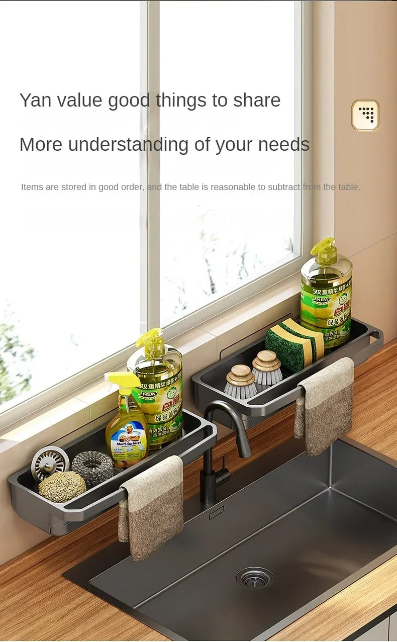 Sink Drain Organizer Shelf
