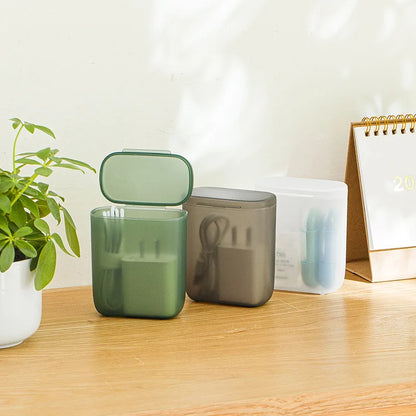 Portable Cable & Earphone Storage Organizer Box