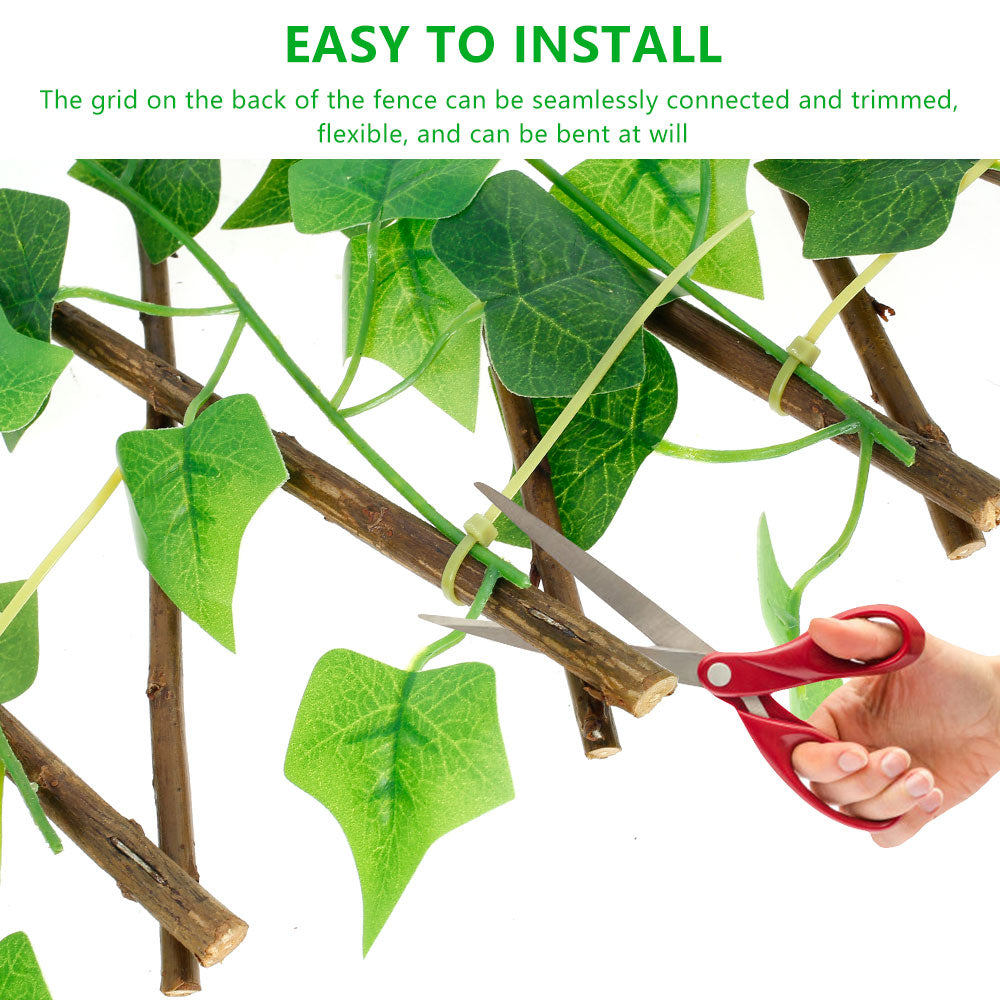 Expandable Artificial Ivy Privacy Fence