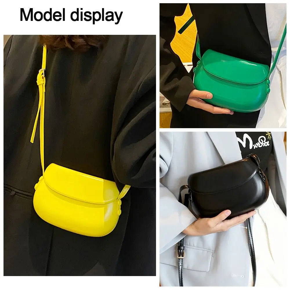 Women’s PU Leather Saddle Crossbody Bag
