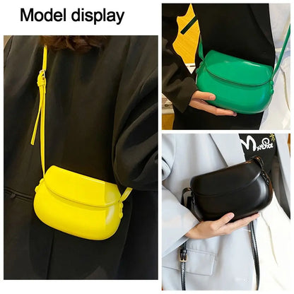 Women’s PU Leather Saddle Crossbody Bag
