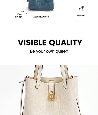 Elegant PU Leather Handbag & Matching Wallet Gift Set