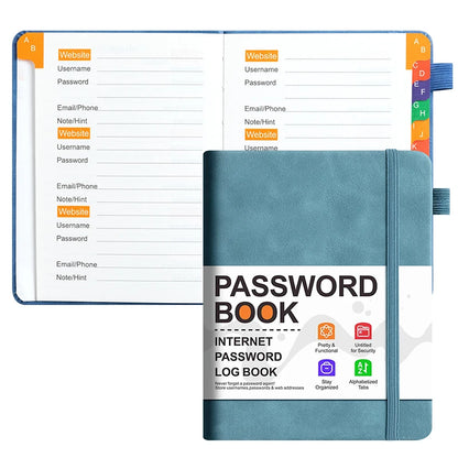 Password Keeper Book with Alphabetical Tabs