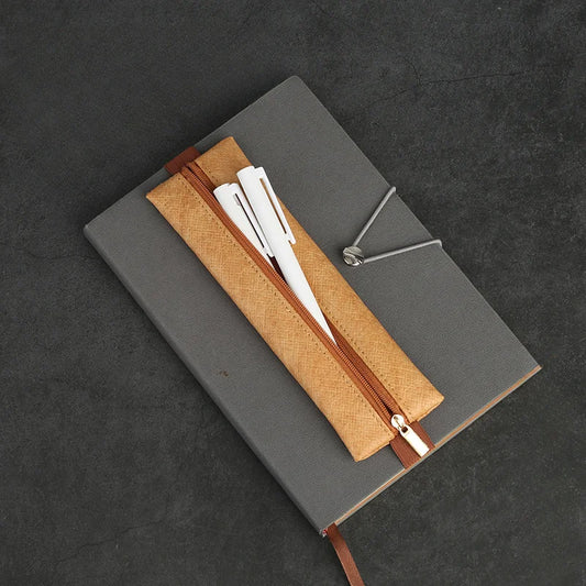 Elastic Zippered Fountain Pen Protective Pouch