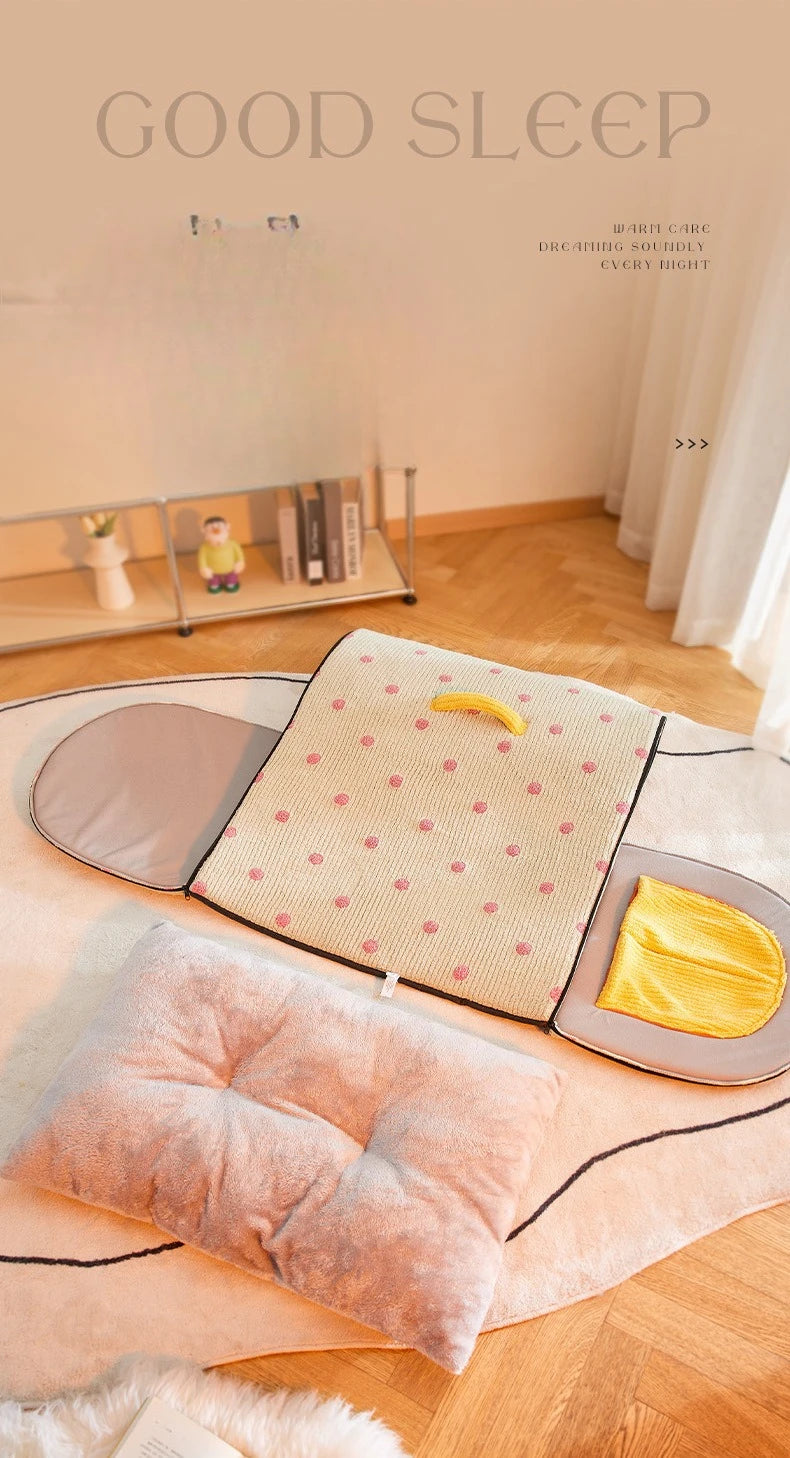 Insulated Enclosed Dog Cave Bed for Autumn & Winter