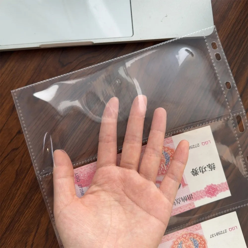 3-Slot Banknote Collection Album Pages