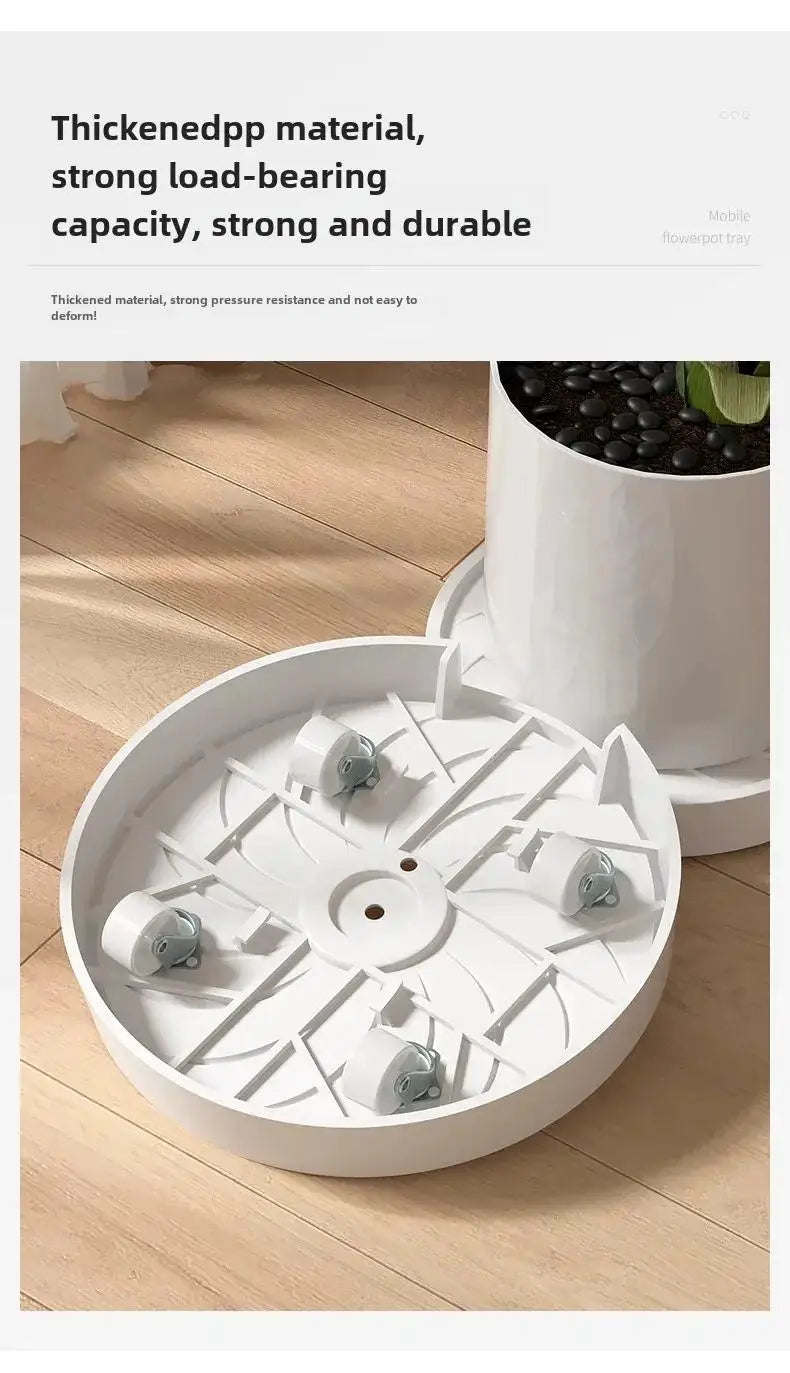 Heavy-Duty Plant Caddy with Hidden Wheels