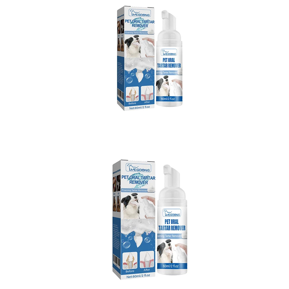 Pet Dental Tartar Remover Foam for Dogs & Cats
