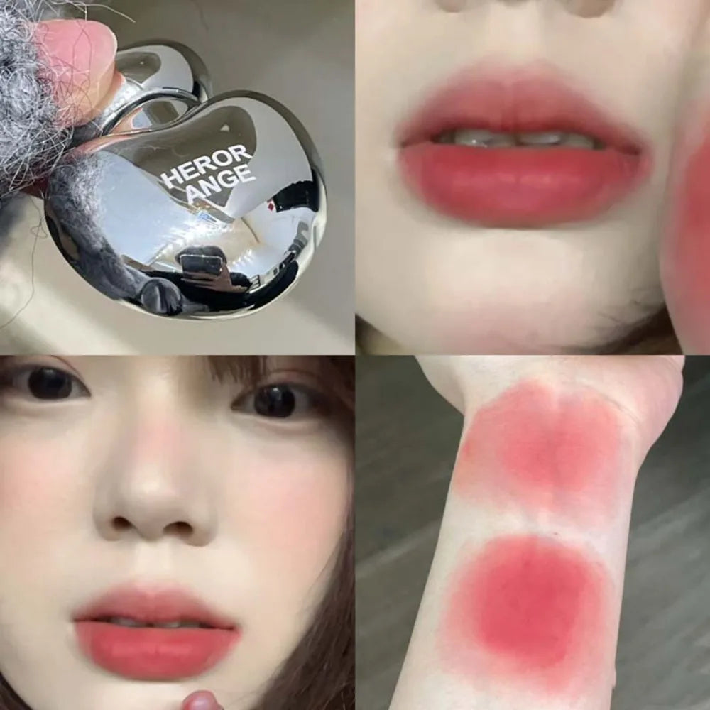 Peach Heart Silky Matte Lipstick & Blush Tint