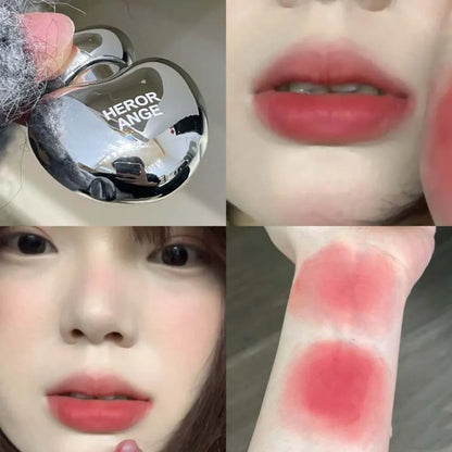 Peach Heart Silky Matte Lipstick & Blush Tint