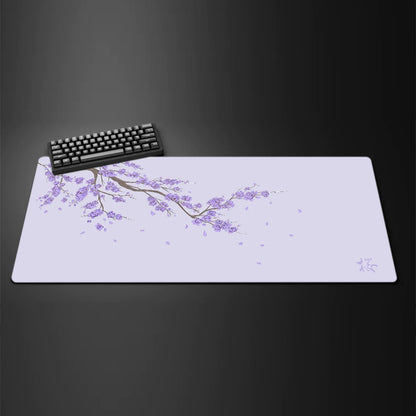 Black Sakura Extended Gaming Mouse Pad