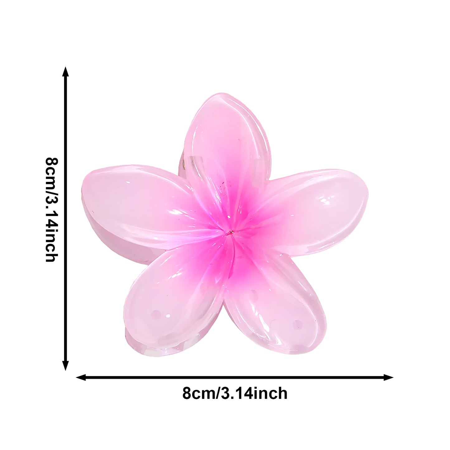 Hawaiian Gradient Flower Hair Claw Clip