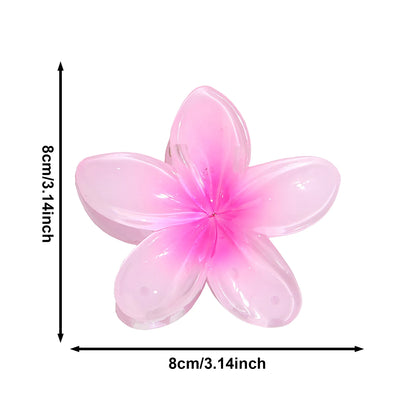 Hawaiian Gradient Flower Hair Claw Clip