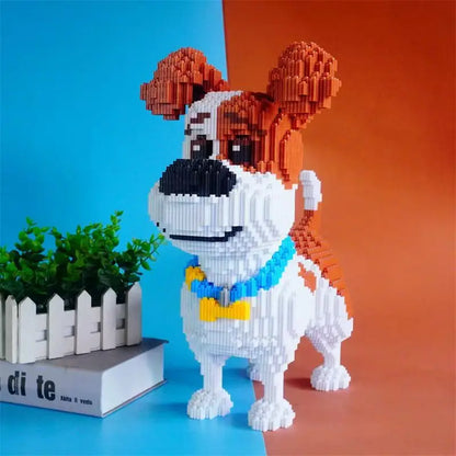 Micro Dog Building Block Model Kit