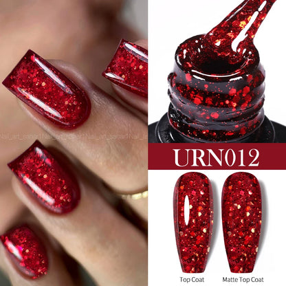 UR SUGAR 7.5ml Glitter Nude Gel Nail Polish