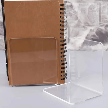 Clear Acrylic Bookends Set