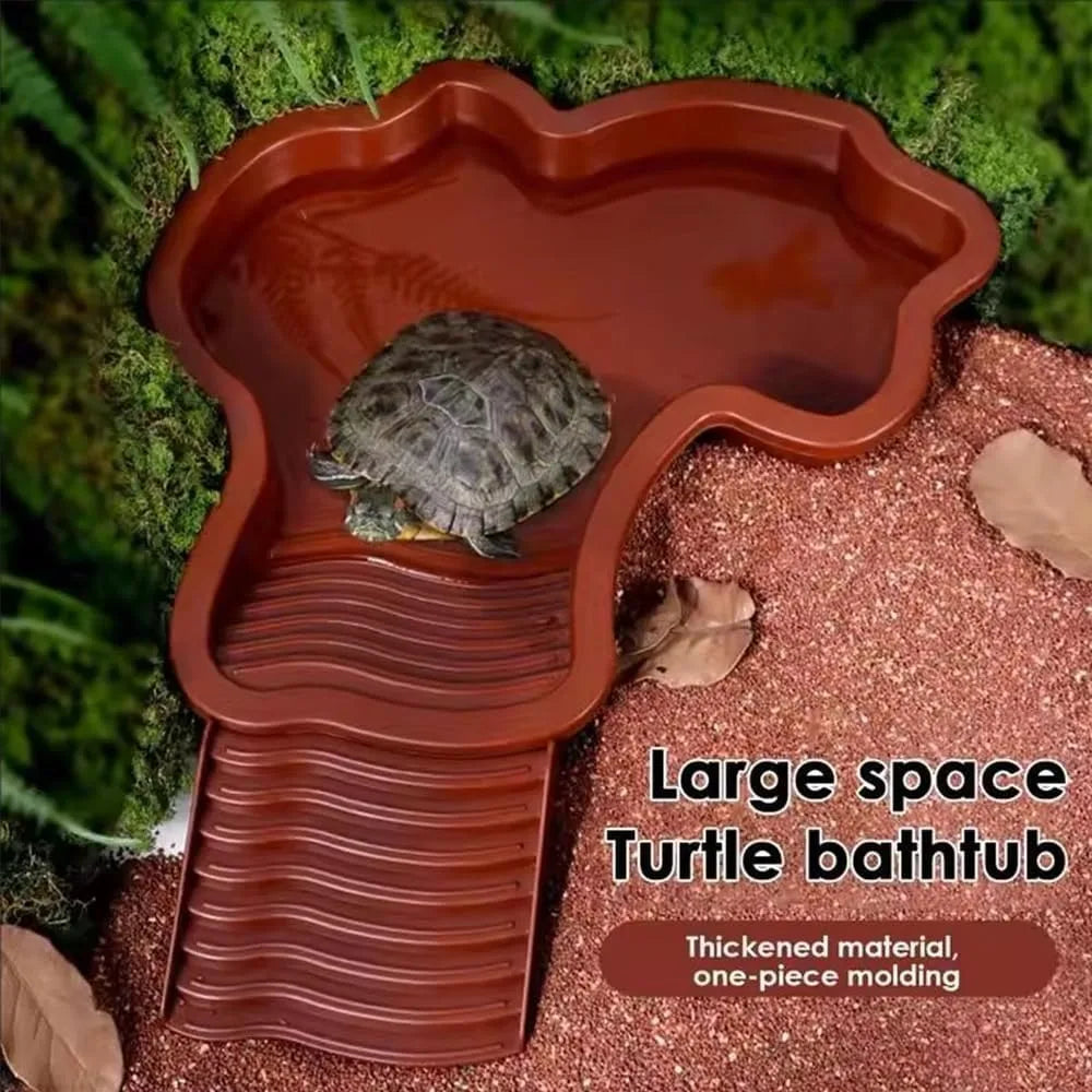 Reptile Bathing Pool with Ramp