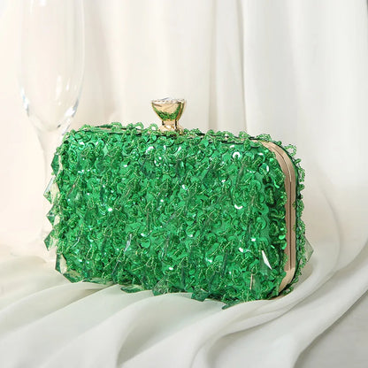Handmade Beaded Evening Clutch Bag