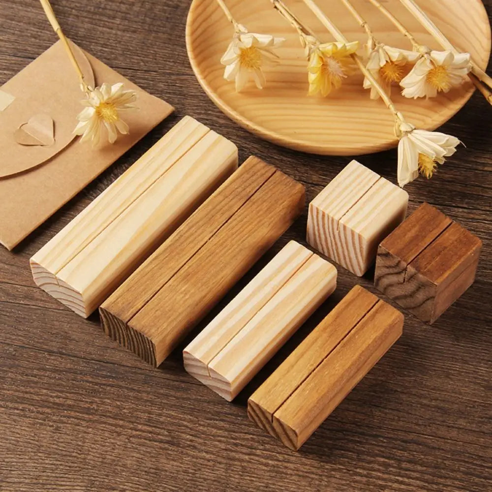 Wooden Card Display Stand