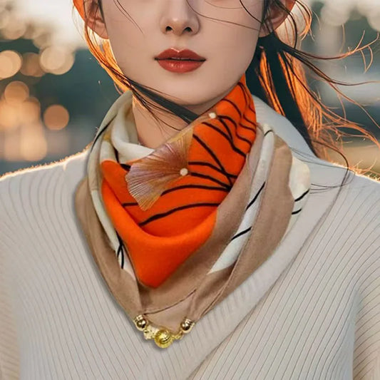 Luxury Design Magnetic Square Scarf