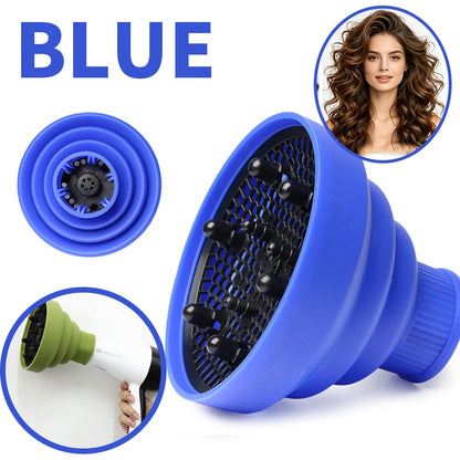 Foldable Silicone Hair Dryer Diffuser Attachment