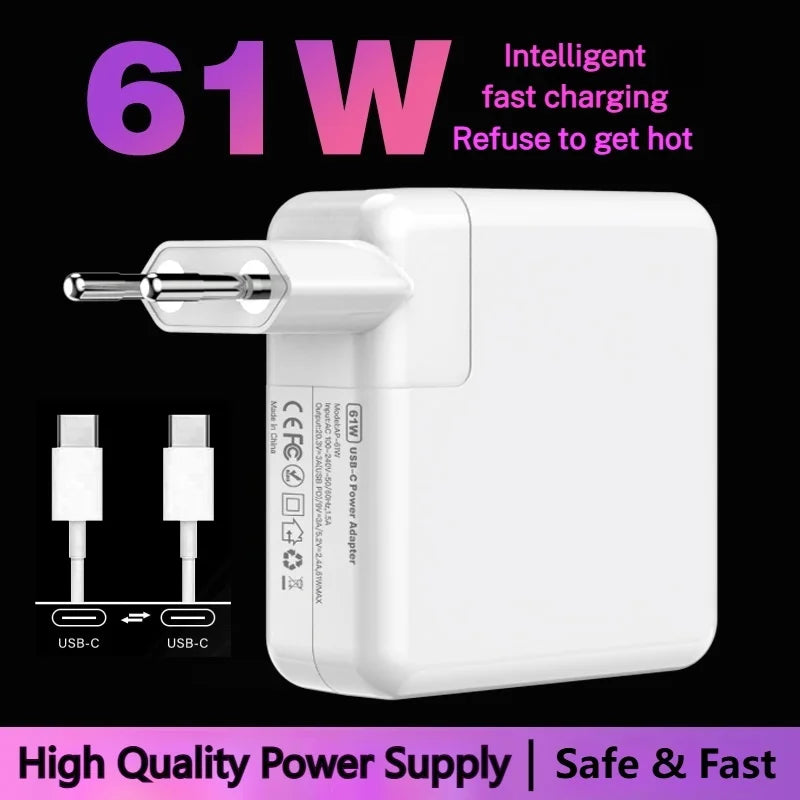 61W USB-C MacBook Charger