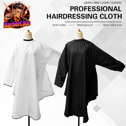 Sleeved Barber Hair Cutting Cape