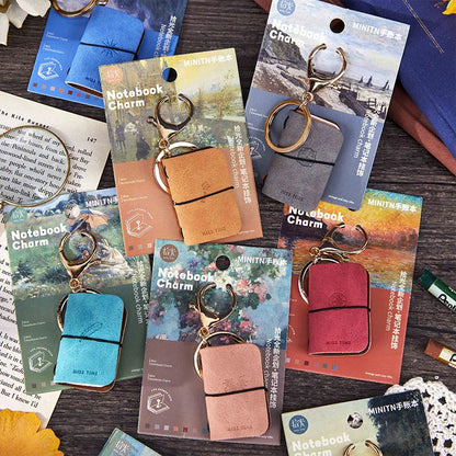 Mr. Paper PU Leather Mini Journal Keychain Set